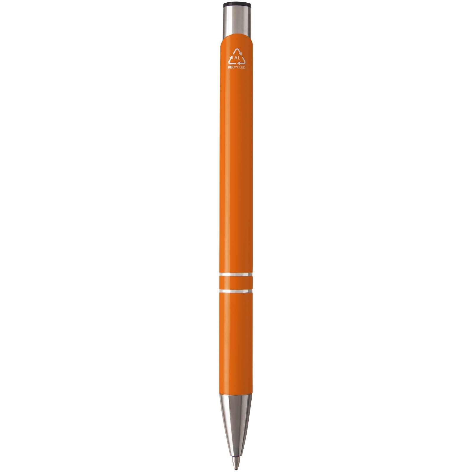 Penna a sfera in alluminio riciclato Moneta (inchiostro blu)