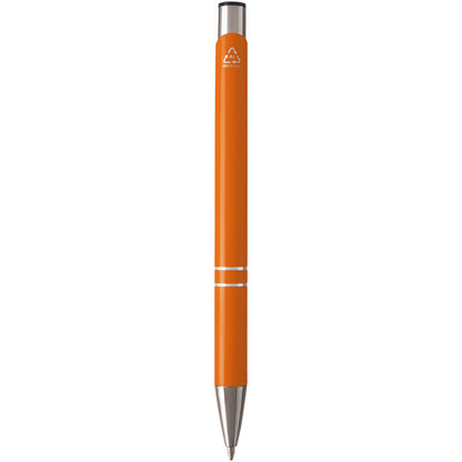 Penna a sfera in alluminio riciclato Moneta (inchiostro blu)