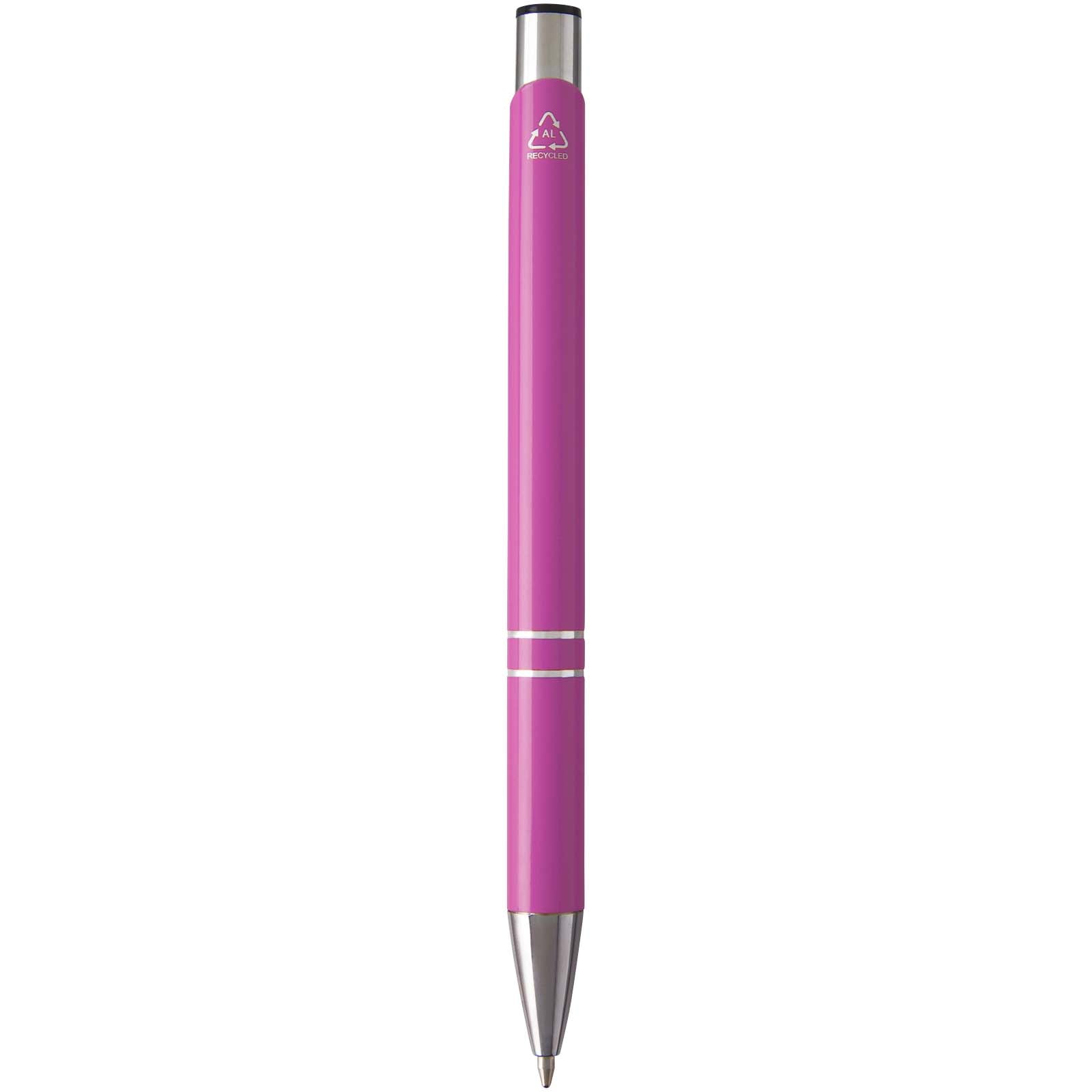 Penna a sfera in alluminio riciclato Moneta (inchiostro blu)