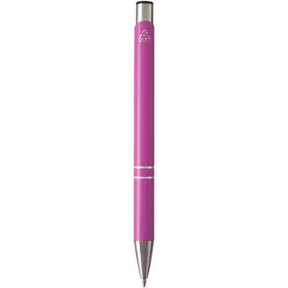 Penna a sfera in alluminio riciclato Moneta (inchiostro blu)