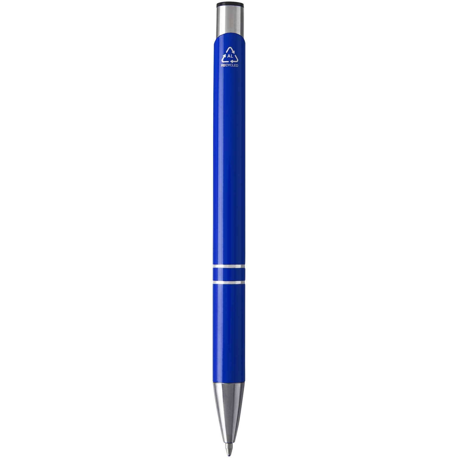 Penna a sfera in alluminio riciclato Moneta (inchiostro blu)