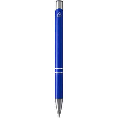 Penna a sfera in alluminio riciclato Moneta (inchiostro blu)