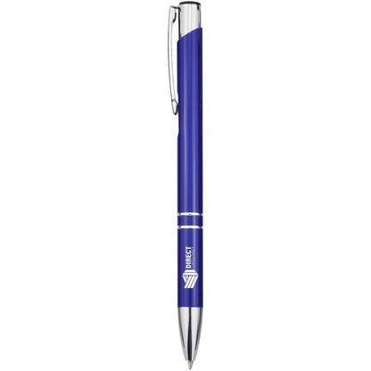 Penna a sfera in alluminio riciclato Moneta (inchiostro blu)