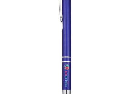 Penna a sfera in alluminio riciclato Moneta (inchiostro blu)