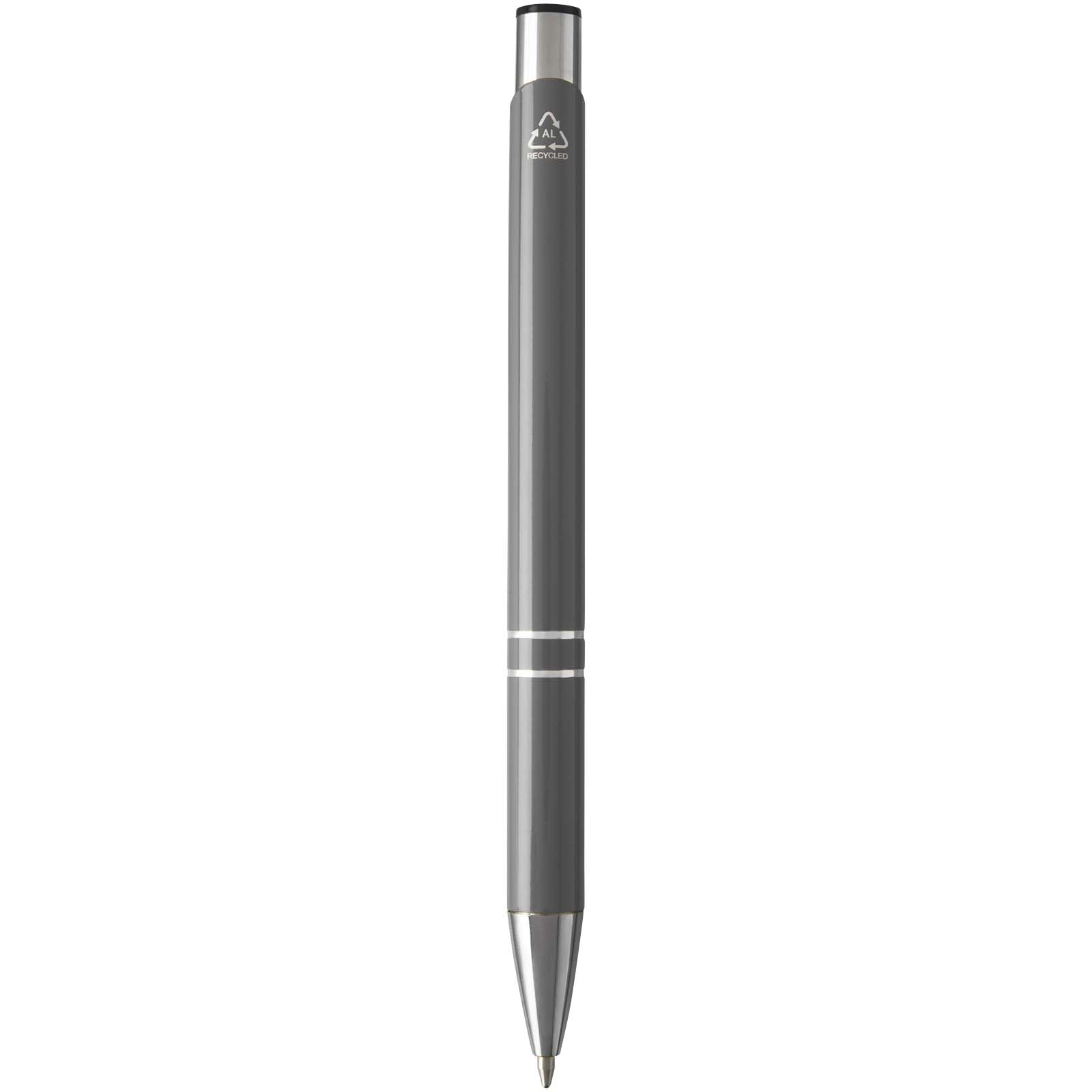 Penna a sfera in alluminio riciclato Moneta (inchiostro blu)