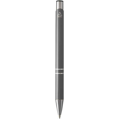 Penna a sfera in alluminio riciclato Moneta (inchiostro blu)