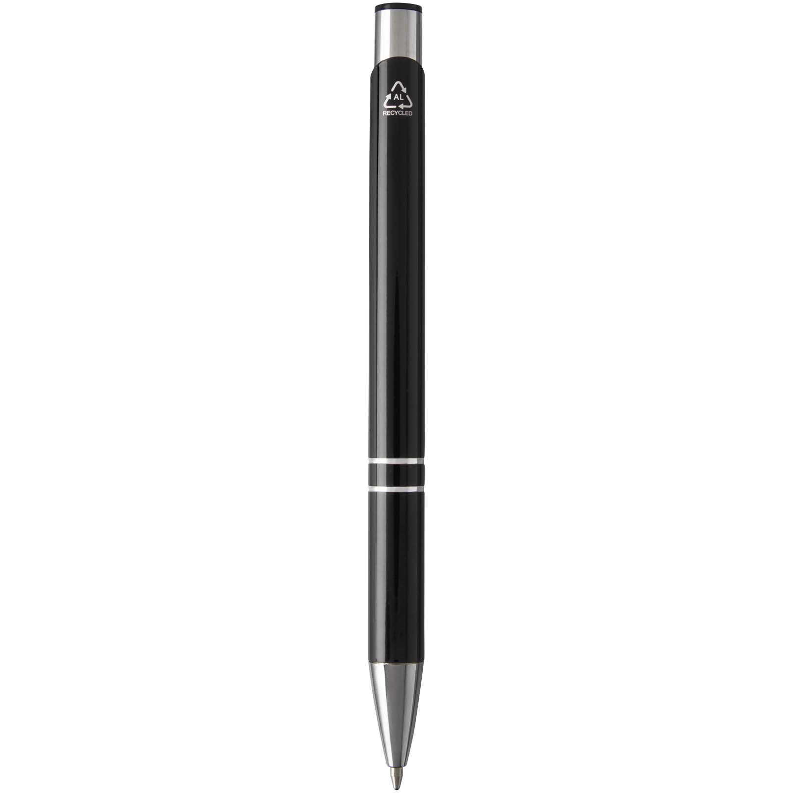 Penna a sfera in alluminio riciclato Moneta (inchiostro blu)