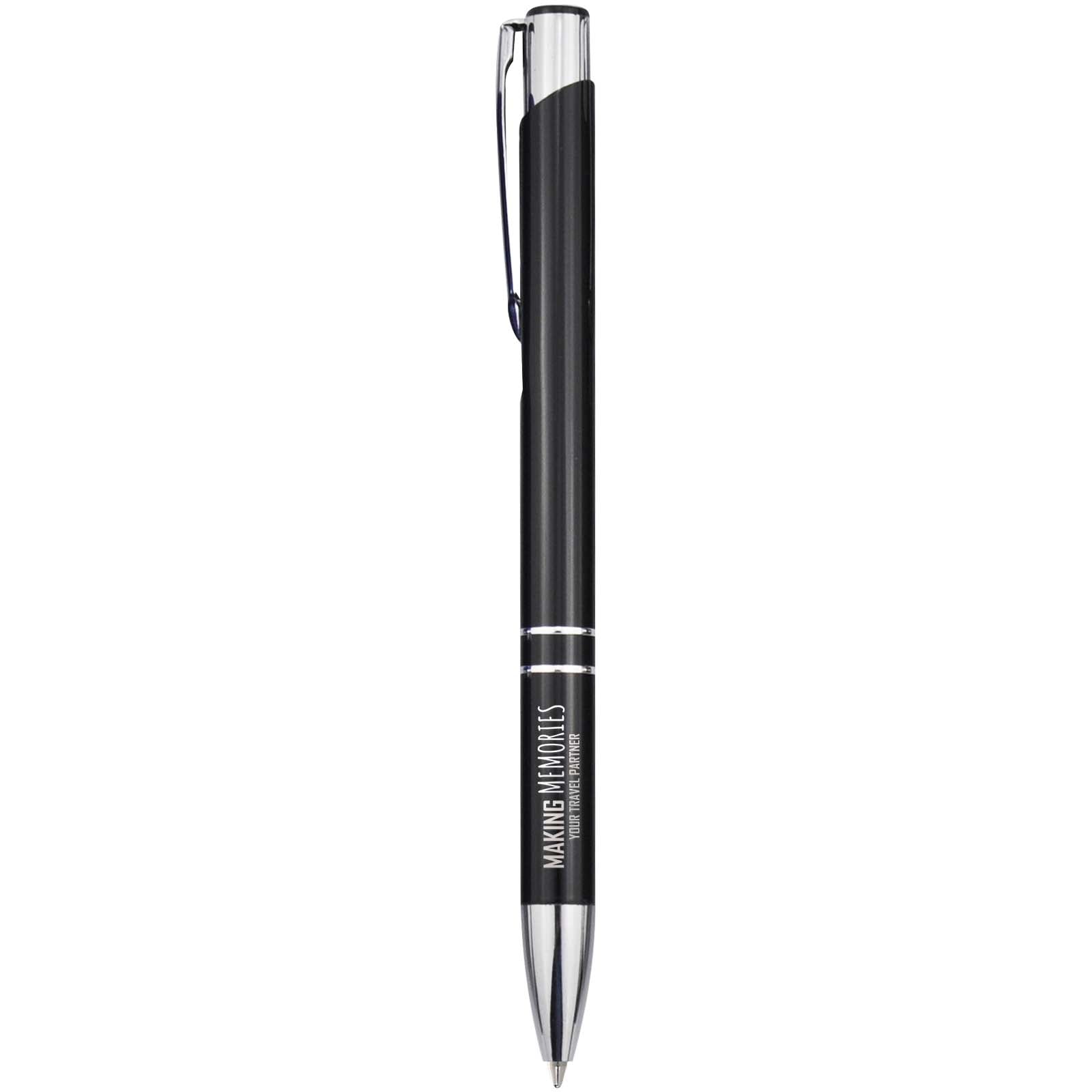 Penna a sfera in alluminio riciclato Moneta (inchiostro blu)