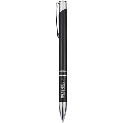 Penna a sfera in alluminio riciclato Moneta (inchiostro blu)