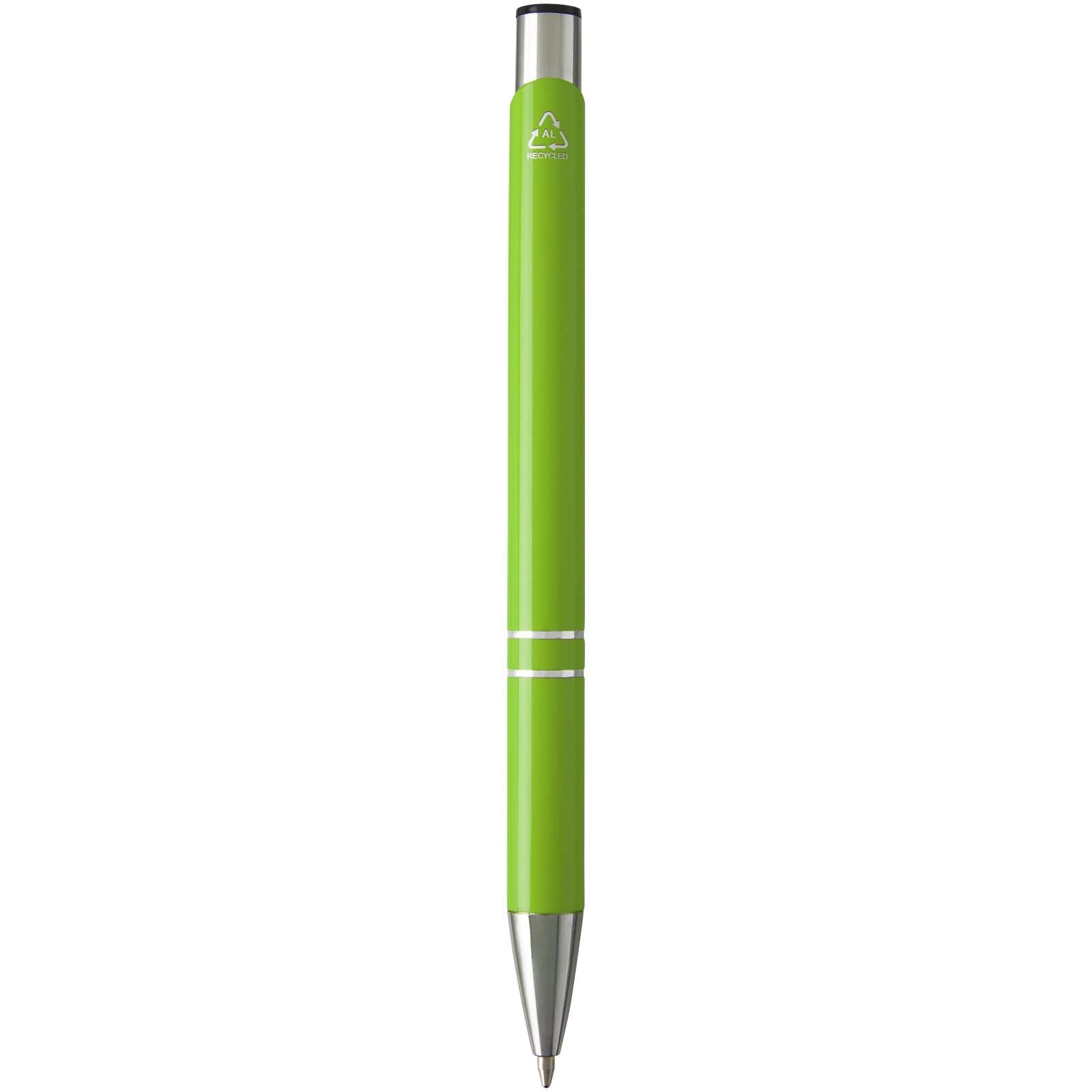 Penna a sfera in alluminio riciclato Moneta (inchiostro blu)