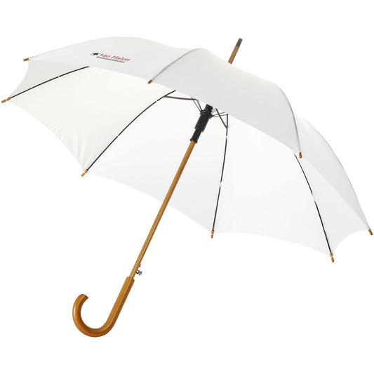 Ombrello Kyle da 23'' con apertura automatica, manico e asta in legno
