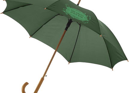 Ombrello Kyle da 23'' con apertura automatica, manico e asta in legno