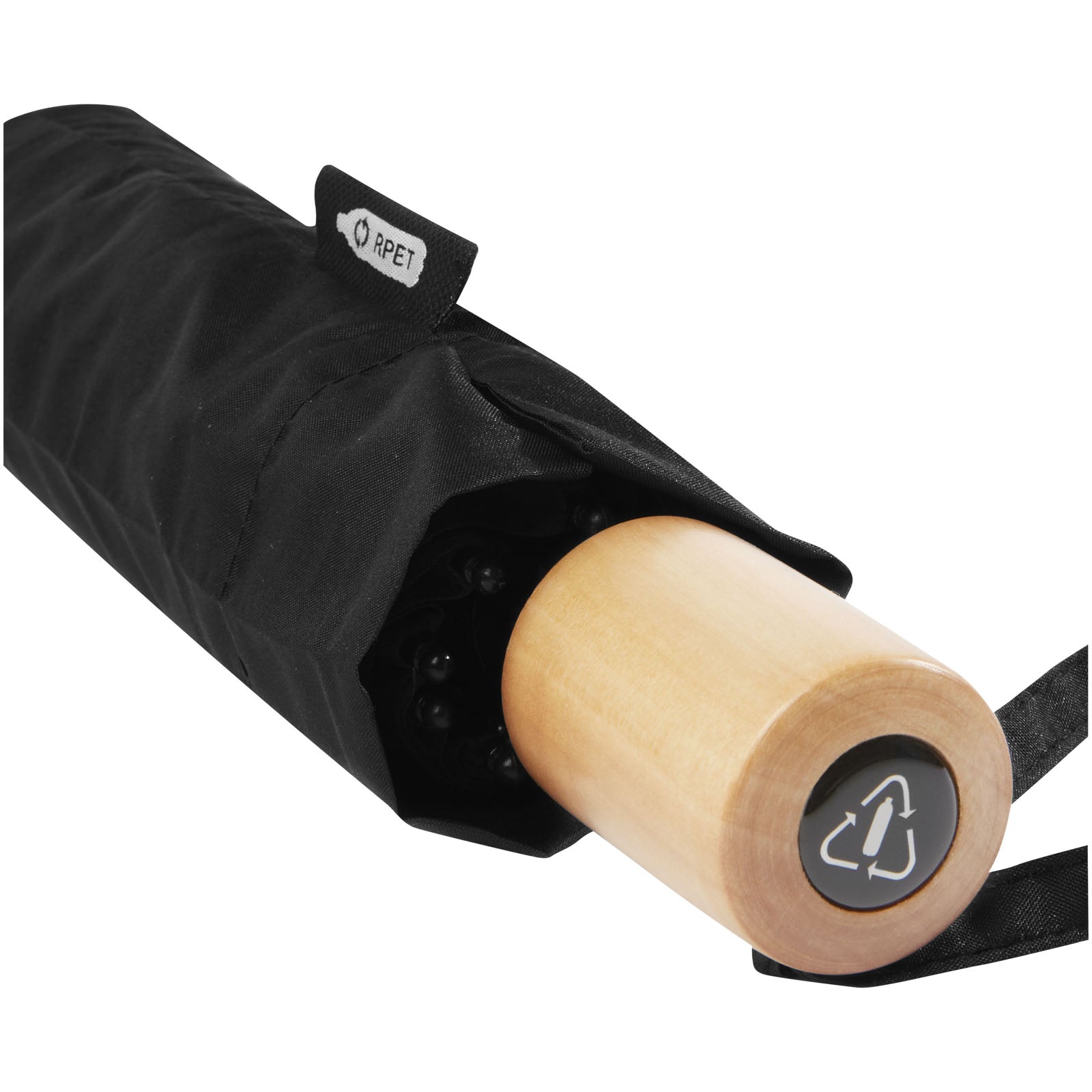 Ombrello pieghevole in PET riciclato antivento da 21" Birgit