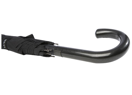 Ombrello da 23" con apertura automatica, finitura carbon look e impugnatura arcuata Fontana