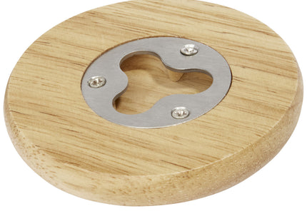 Sottobicchiere in legno con apribottiglie Scoll