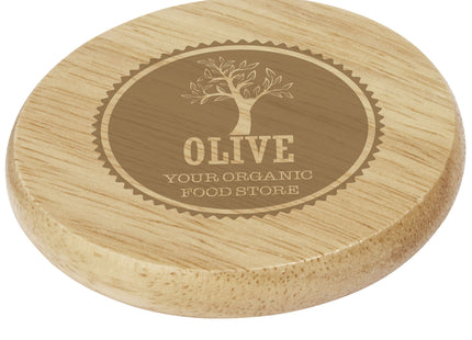 Sottobicchiere in legno con apribottiglie Scoll