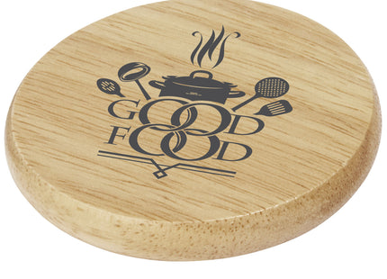 Sottobicchiere in legno con apribottiglie Scoll