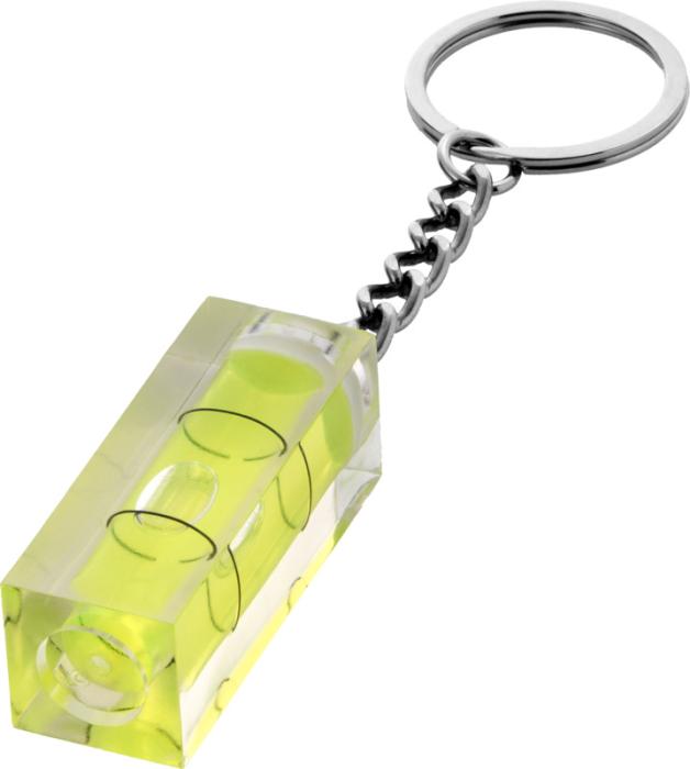 Portachiavi personalizzati con livella trasparente - Leveler