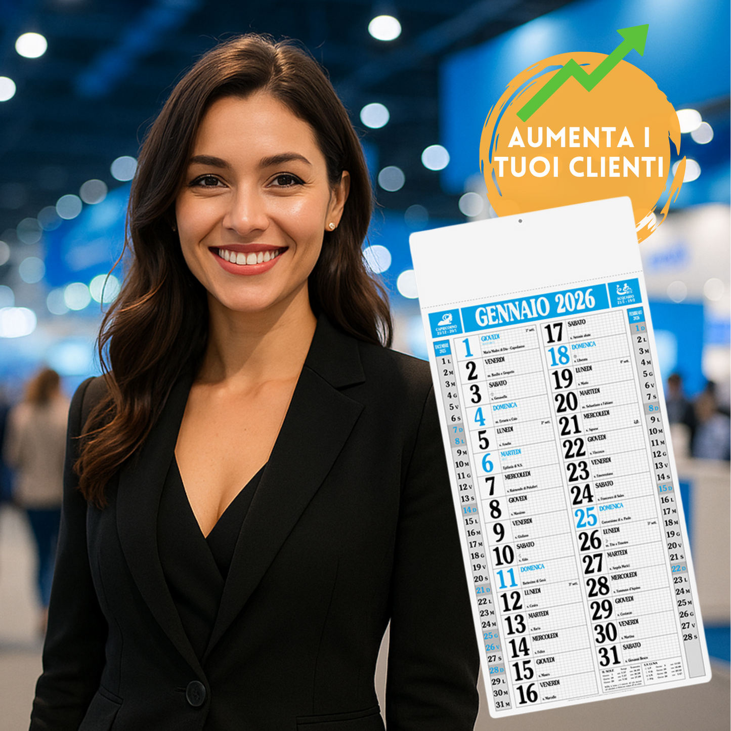 Calendario olandese GIGANTE 2026 personalizzato | Cod. PA523