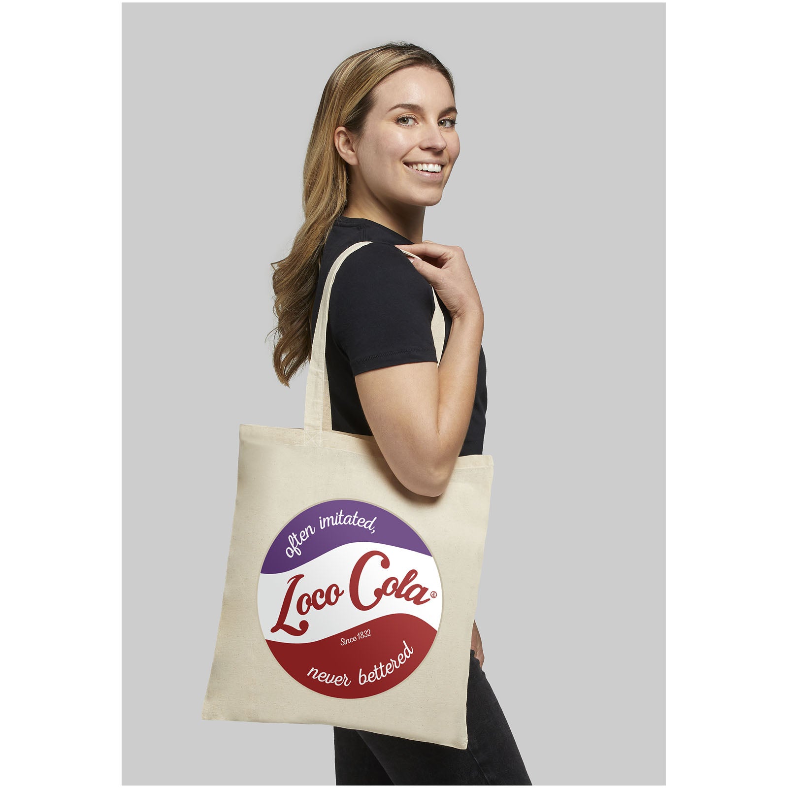 Shopper in cotone 140 g/m² Madras - 7L