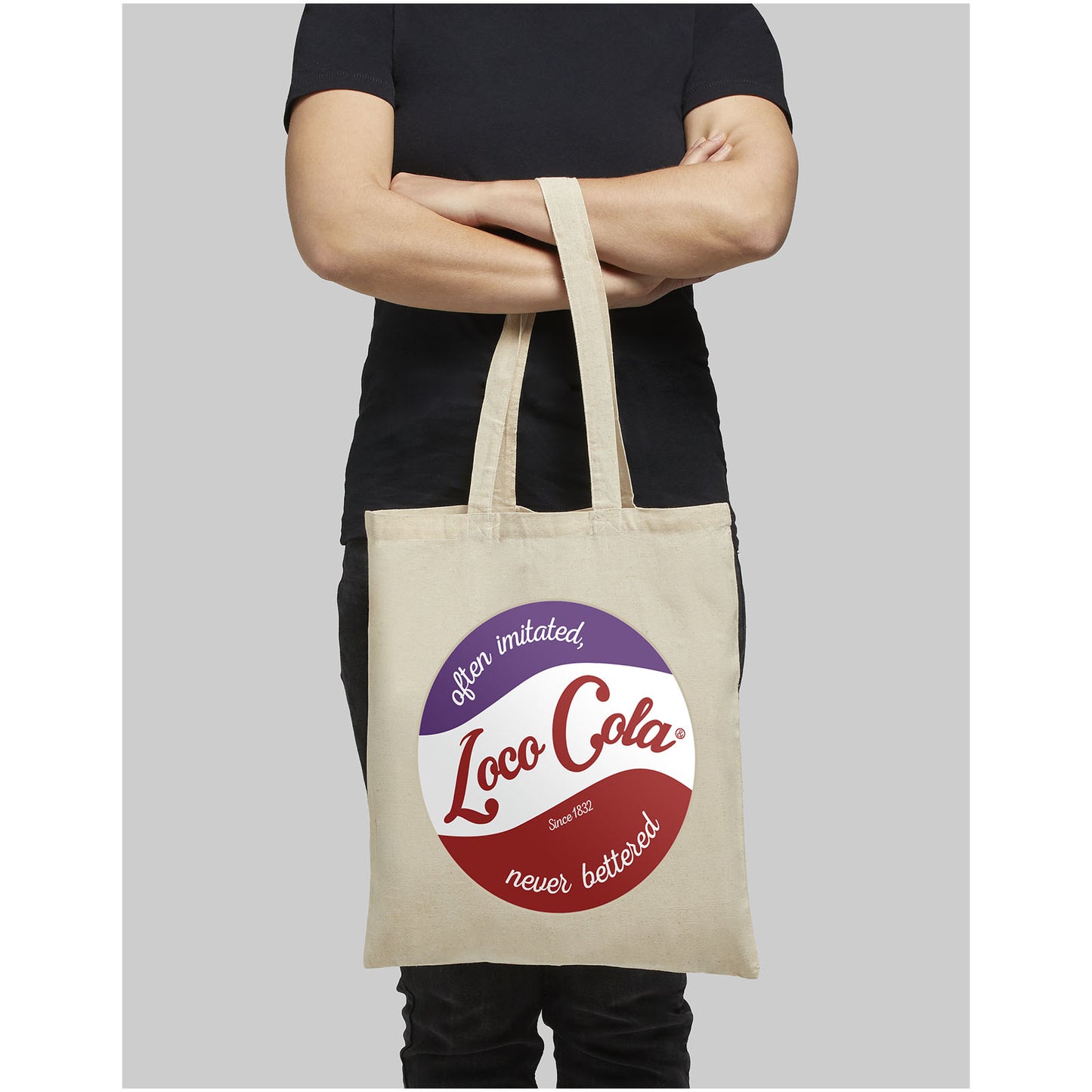 Shopper in cotone 140 g/m² Madras - 7L