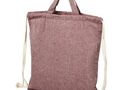 Zaino con cordoncino Pheebs in tessuto riciclato, 150 g/m² - 6L
