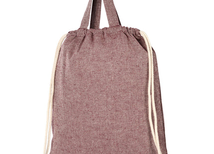 Zaino con cordoncino Pheebs in tessuto riciclato, 150 g/m² - 6L