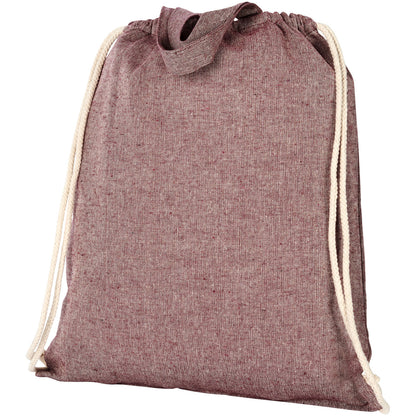 Zaino con cordoncino Pheebs in tessuto riciclato, 150 g/m² - 6L