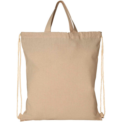 Zaino con cordoncino Pheebs in tessuto riciclato, 210 g/m² - 6L