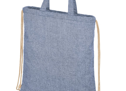 Zaino con cordoncino Pheebs in tessuto riciclato, 210 g/m² - 6L