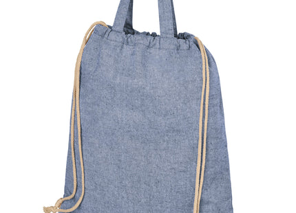 Zaino con cordoncino Pheebs in tessuto riciclato, 210 g/m² - 6L
