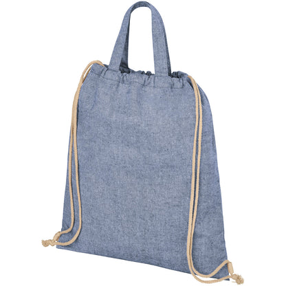 Zaino con cordoncino Pheebs in tessuto riciclato, 210 g/m² - 6L