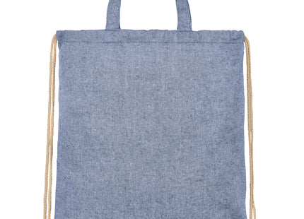 Zaino con cordoncino Pheebs in tessuto riciclato, 210 g/m² - 6L