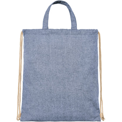 Zaino con cordoncino Pheebs in tessuto riciclato, 210 g/m² - 6L