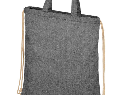 Zaino con cordoncino Pheebs in tessuto riciclato, 210 g/m² - 6L