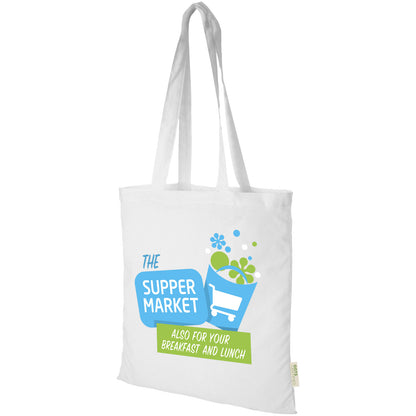 Tote bag in cotone biologico 100 g/m² Orissa - 7L