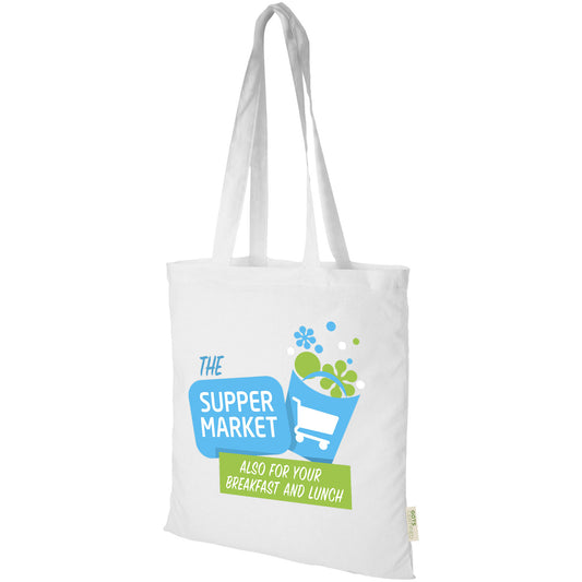 Tote bag in cotone biologico 100 g/m² Orissa - 7L