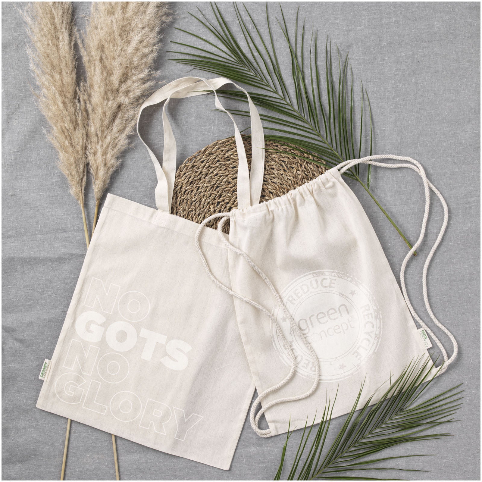 Tote bag in cotone biologico 100 g/m² Orissa - 7L