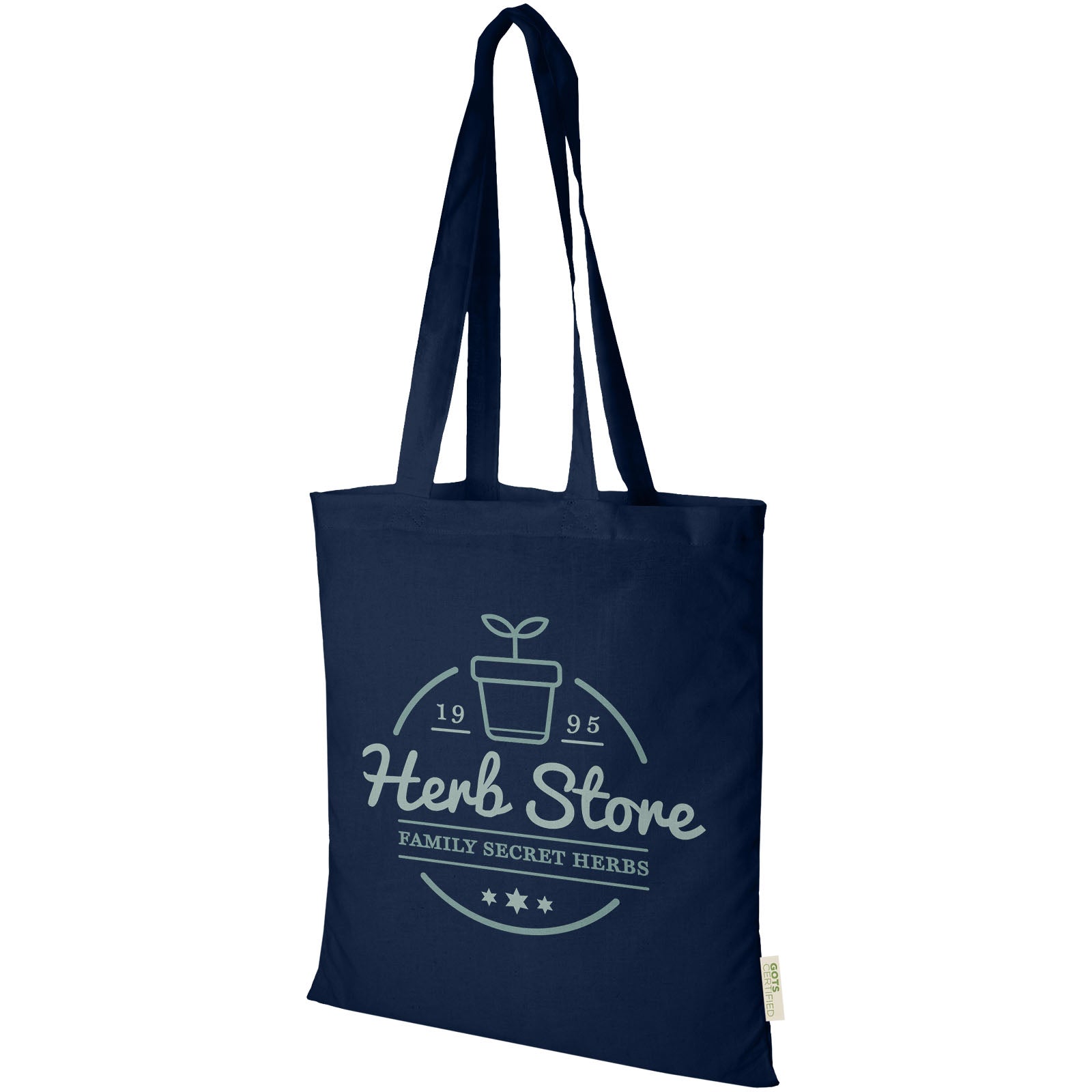 Tote bag in cotone biologico 100 g/m² Orissa - 7L
