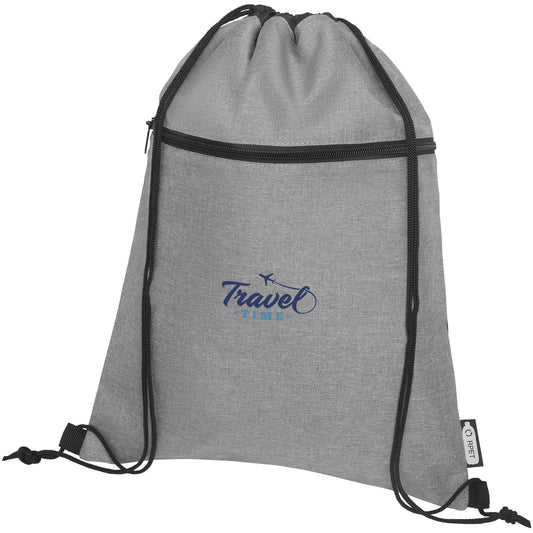 Zaino con cordoncino Ross in PET riciclato - 5L