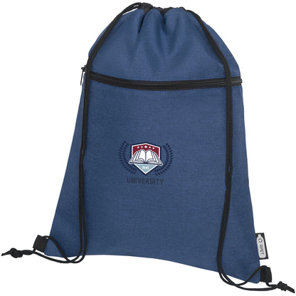 Zaino con cordoncino Ross in PET riciclato - 5L