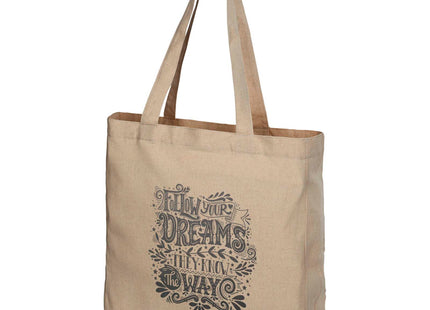 Tote bag con fondo ampio in tessuto riciclato 210 g/m² Pheebs - 13L