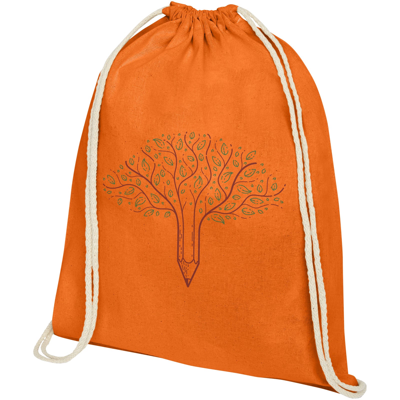 Zaino con cordoncino Oregon in cotone da 140 g/m² - 5L