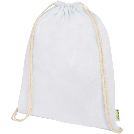 Zaino con cordoncino Orissa da 140 g/m² in cotone organico - 5L