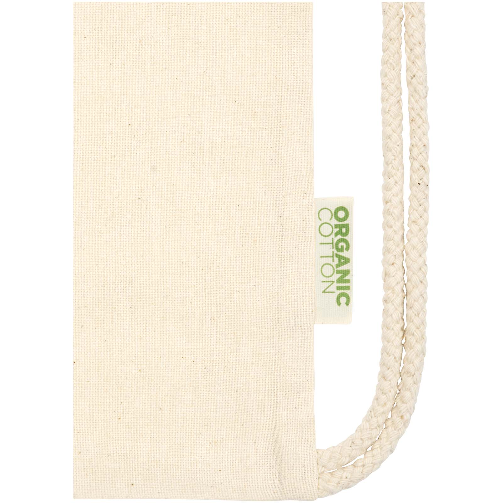 Zaino con cordoncino Orissa da 140 g/m² in cotone organico - 5L