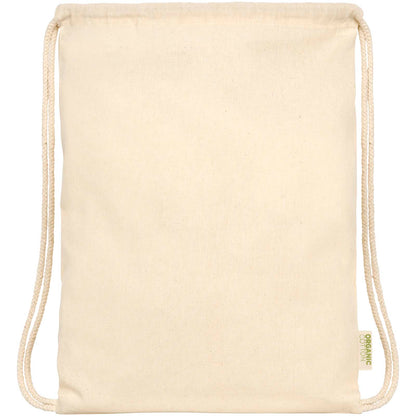 Zaino con cordoncino Orissa da 140 g/m² in cotone organico - 5L