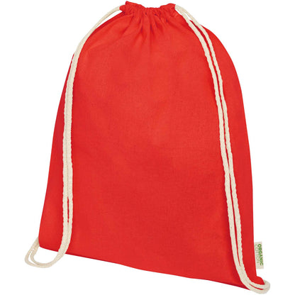 Zaino con cordoncino Orissa da 140 g/m² in cotone organico - 5L