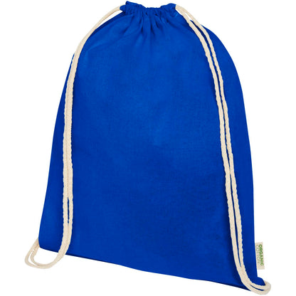 Zaino con cordoncino Orissa da 140 g/m² in cotone organico - 5L