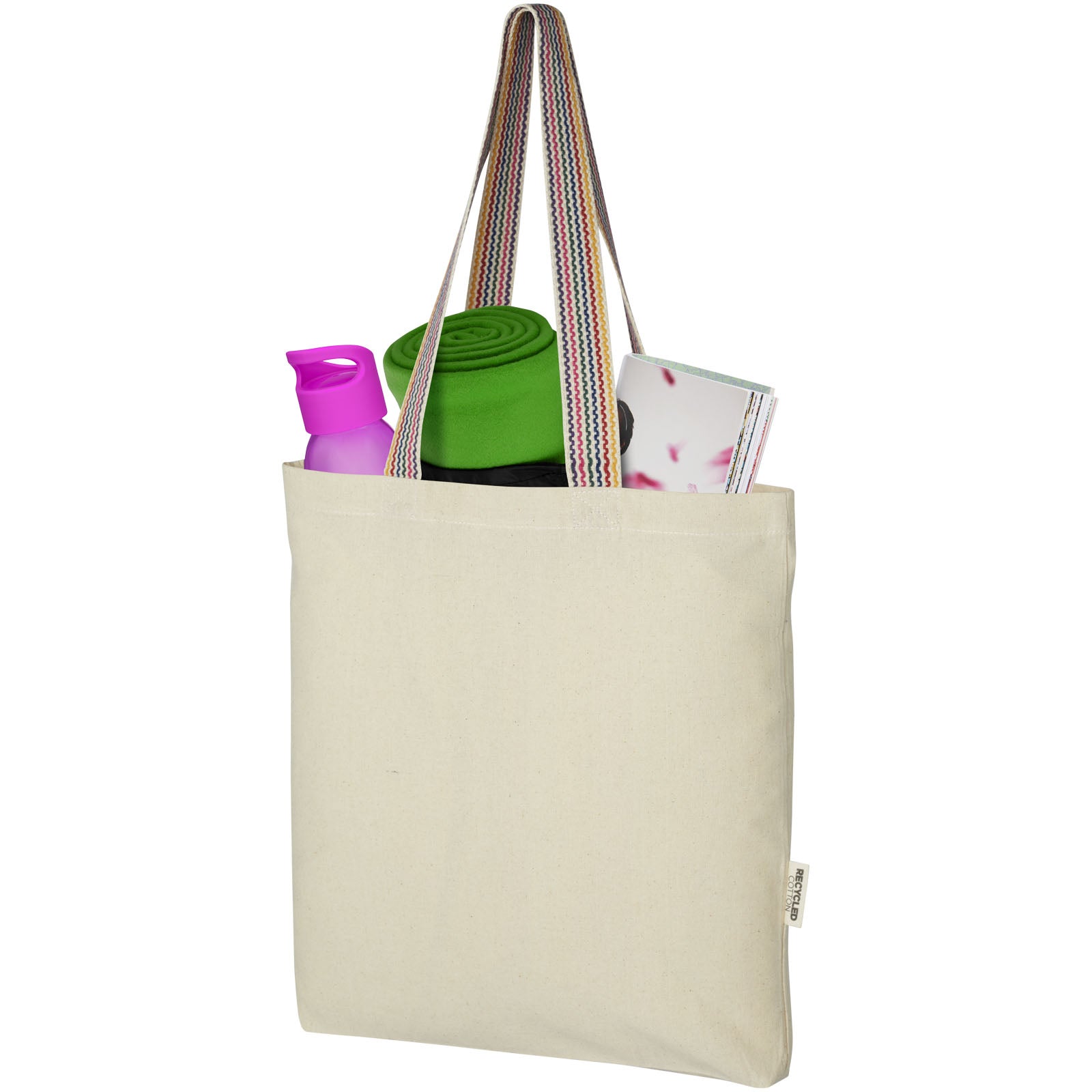 Tote bag in cotone riciclato da 180 g/m² Rainbow - 5L