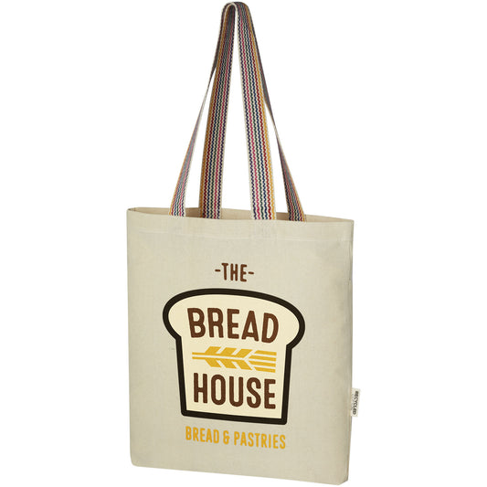 Tote bag in cotone riciclato da 180 g/m² Rainbow - 5L